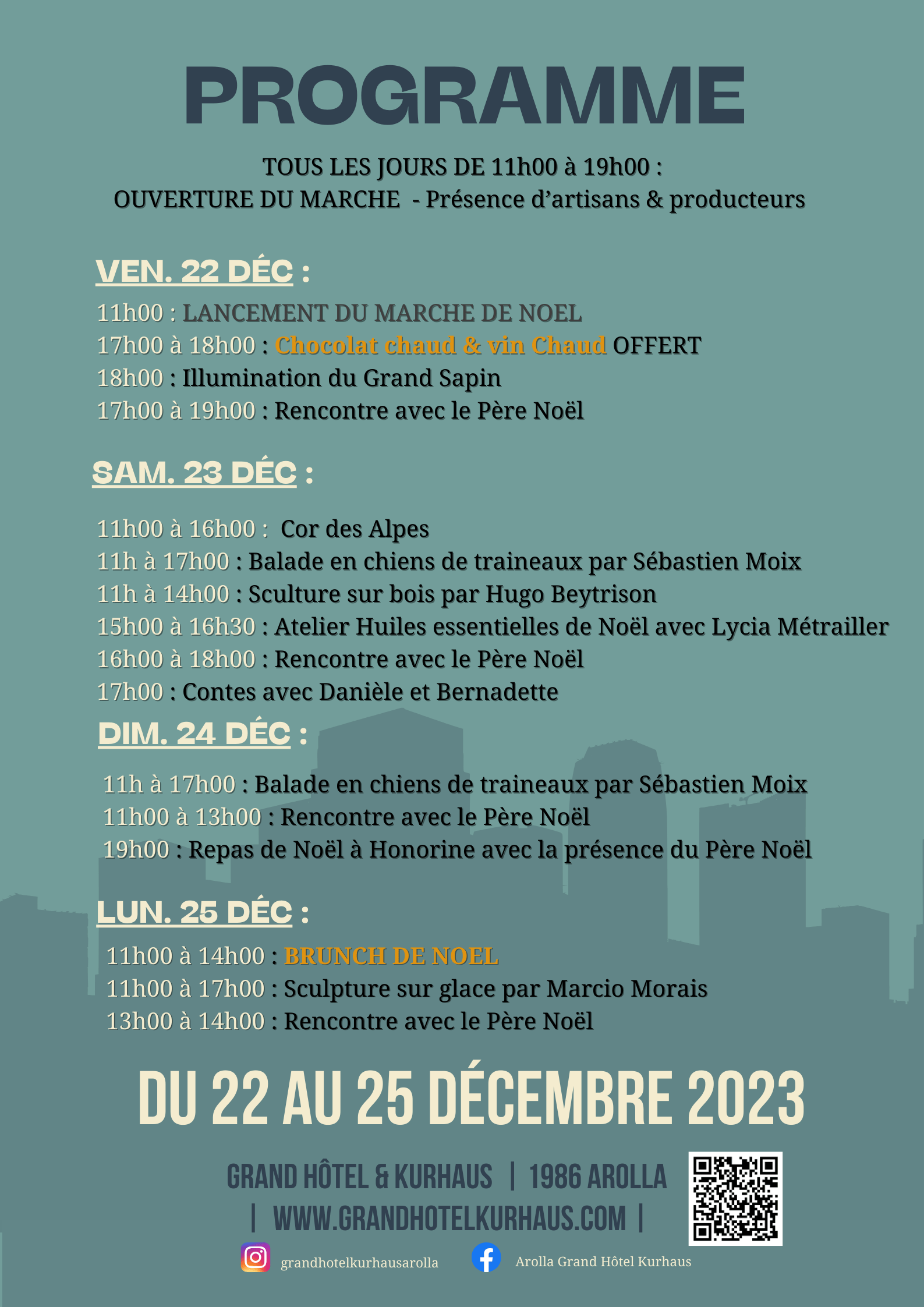 Programme Marché de Noël 2023