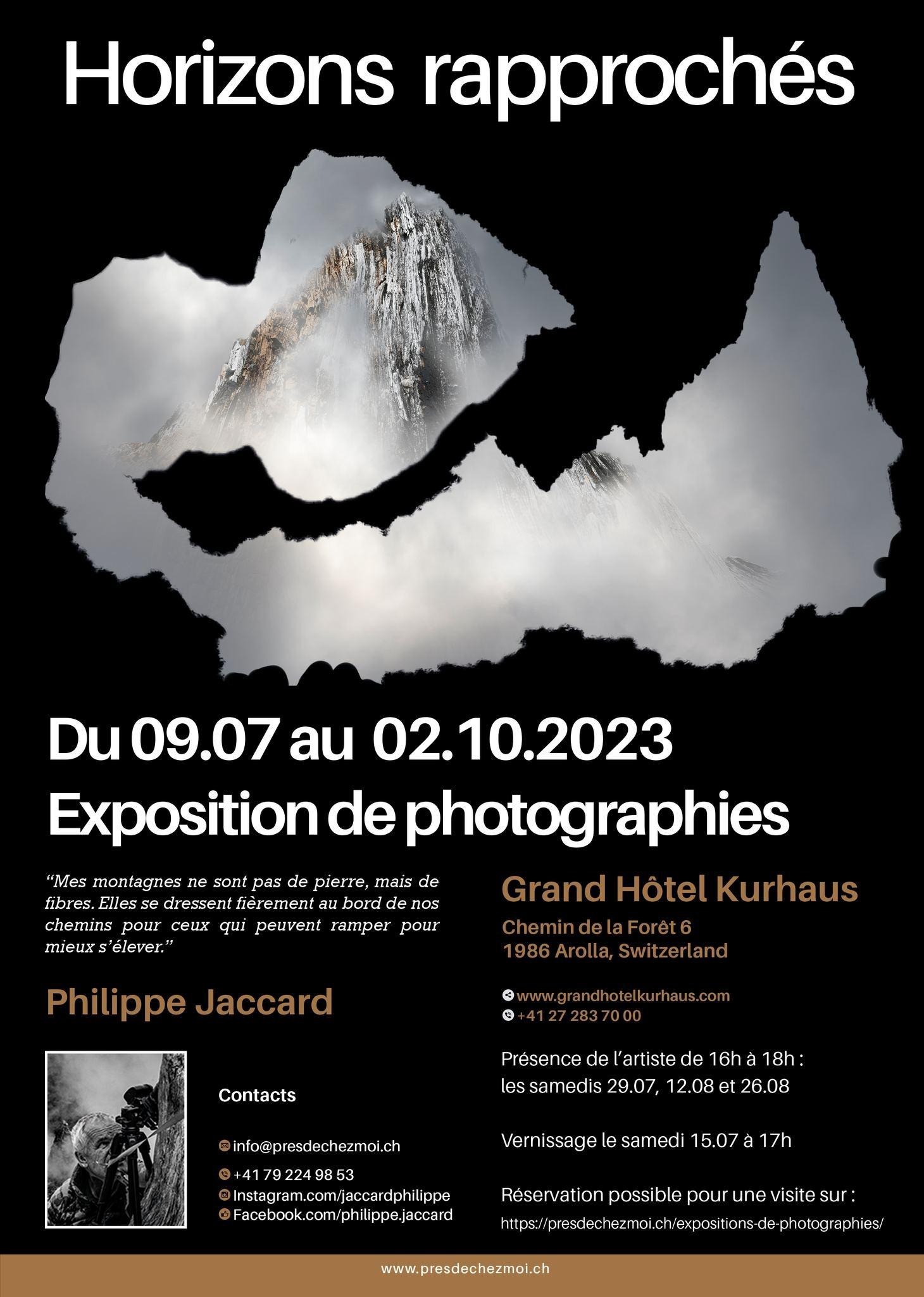 Horizons rapprochés : Une exposition de photographies par Philippe Jaccard