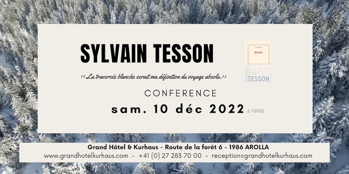 Conférence de Sylvain Tesson Image